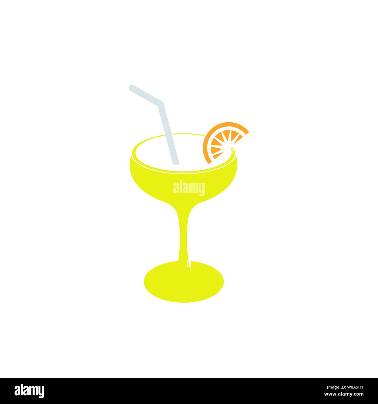 Verre à vin - verre à cocktail icône vecteur signe - illustration alcool  isolés à cocktails Image Vectorielle Stock - Alamy