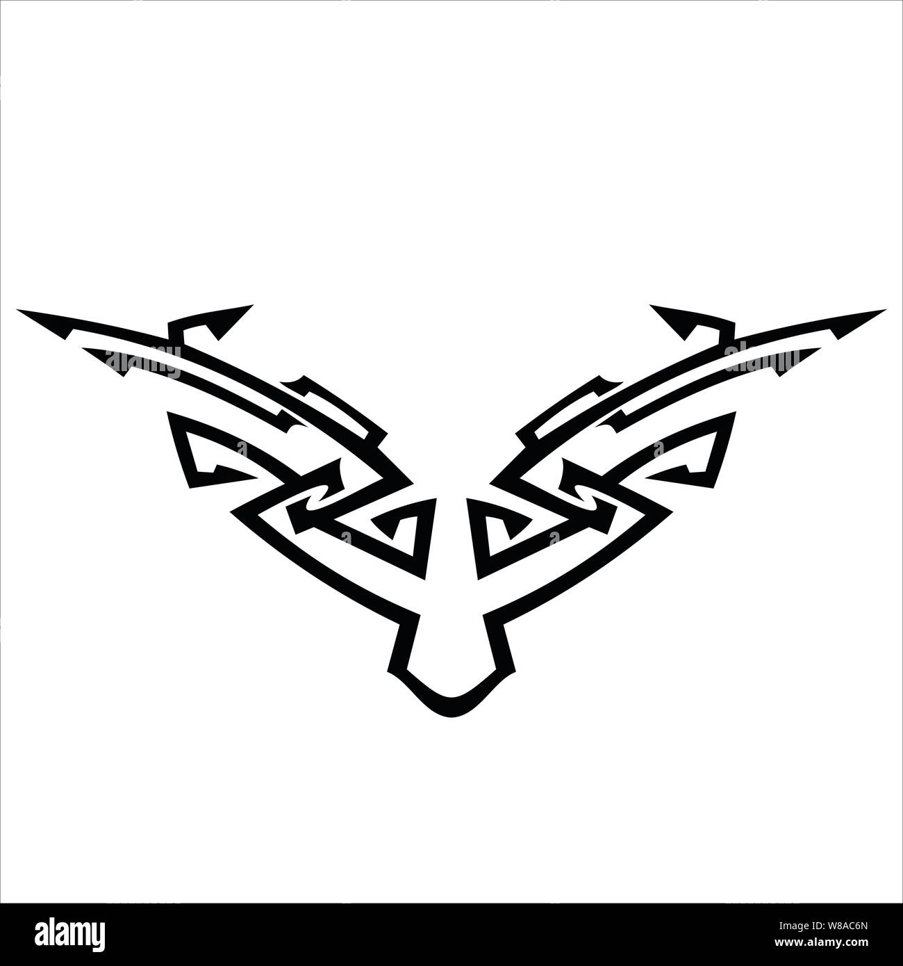 Vector design tatouage tribal, eps 10 Illustration de Vecteur