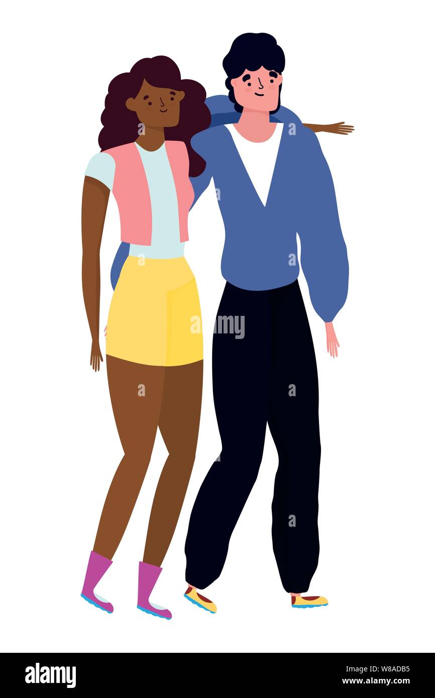 couple-de-femme-et-l-homme-design-dessin-anim-relation-amour-romance