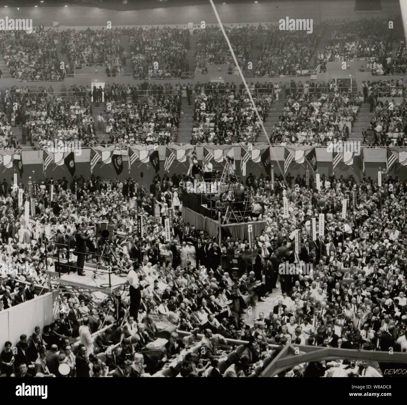 Convention Nationale Démocratique, Los Angeles, Californie, Juillet, 1960 (02). Banque D'Images