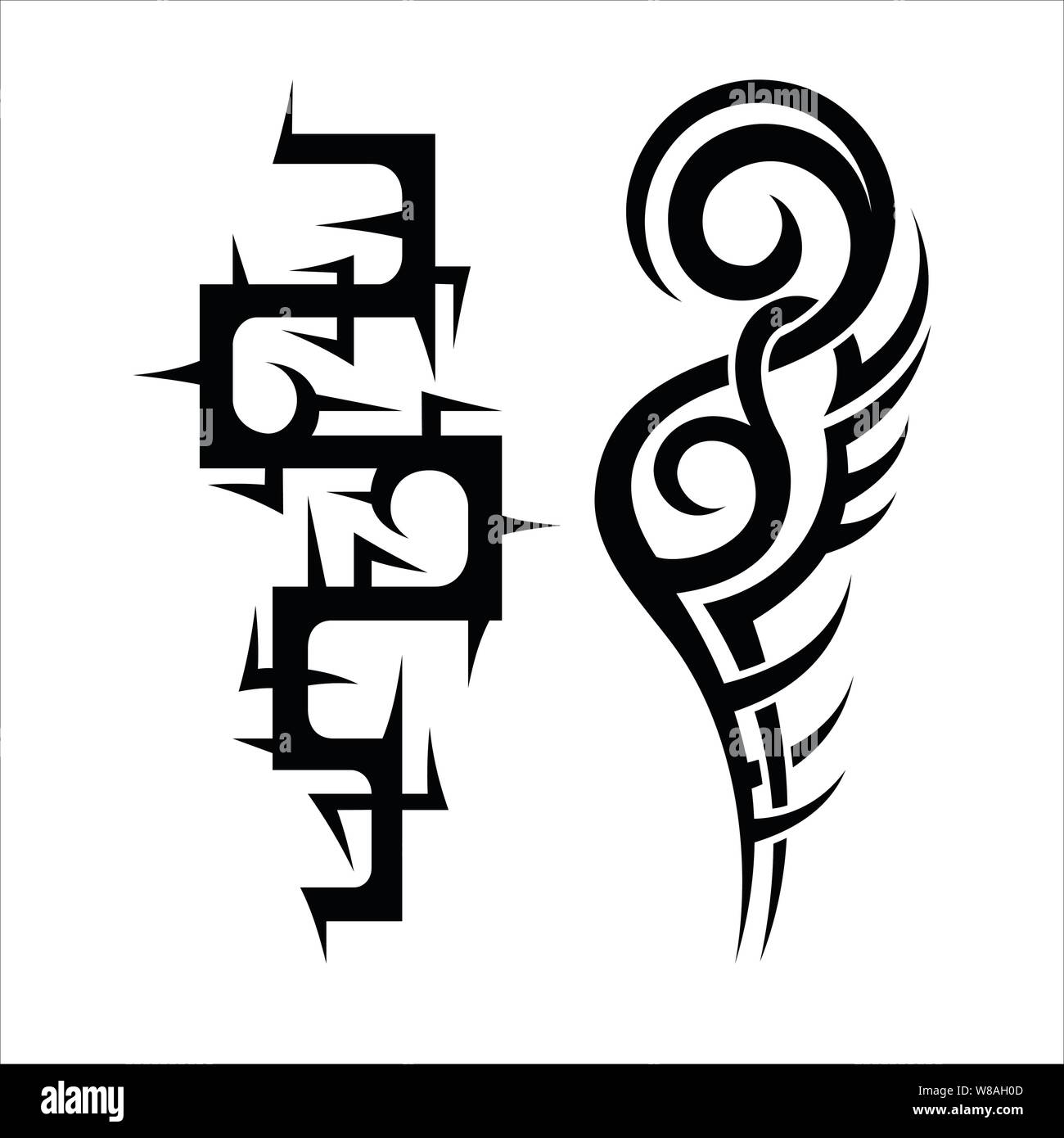Vector design tatouage tribal, eps 10 Illustration de Vecteur