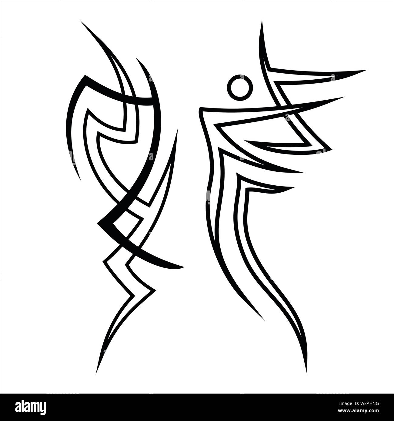 Vector design tatouage tribal, eps 10 Illustration de Vecteur