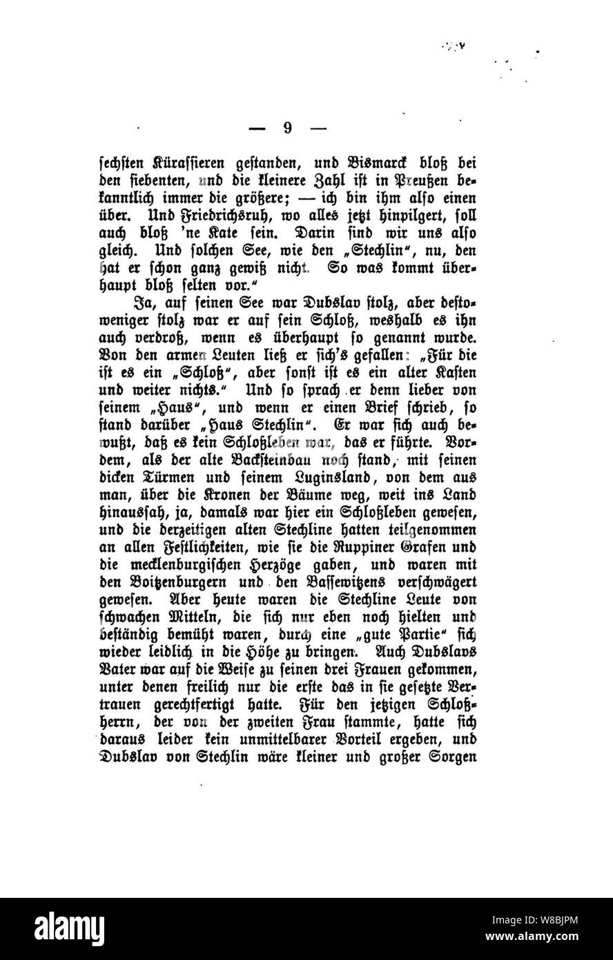 Der Stechlin (Fontane) 009. Banque D'Images