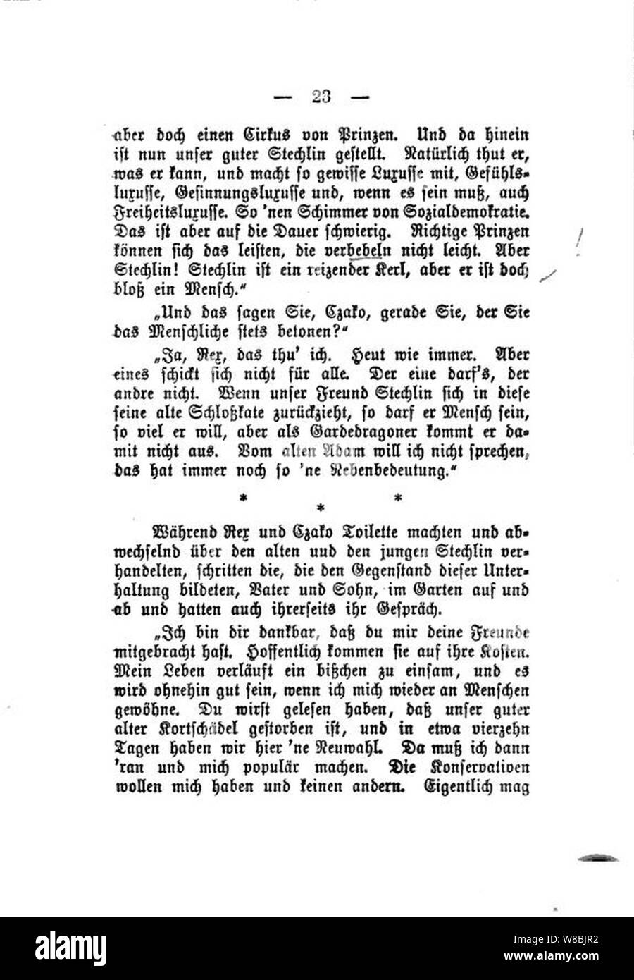 Der Stechlin (Fontane) 023. Banque D'Images