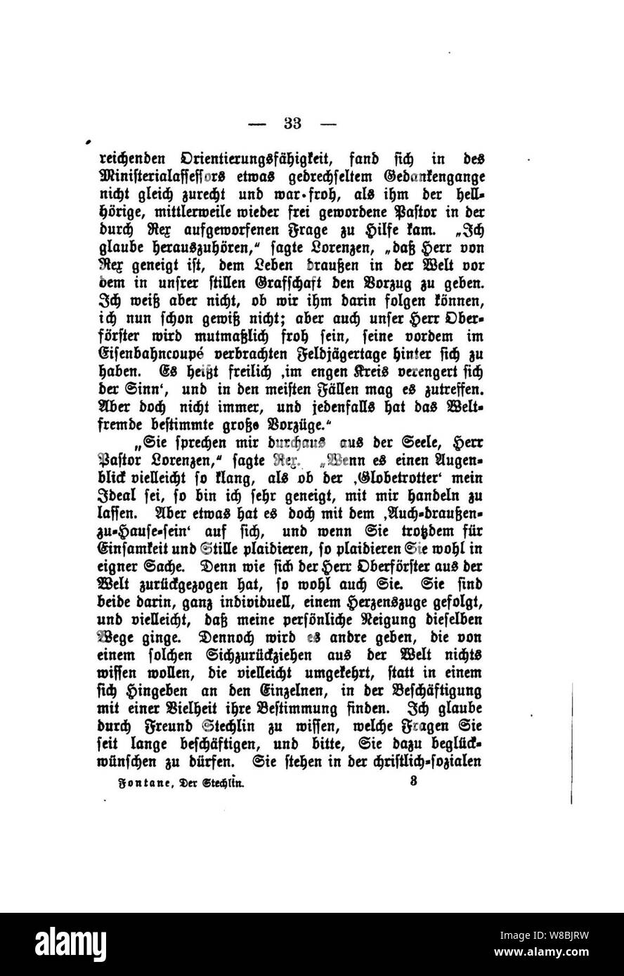 Der Stechlin (Fontane) 033. Banque D'Images