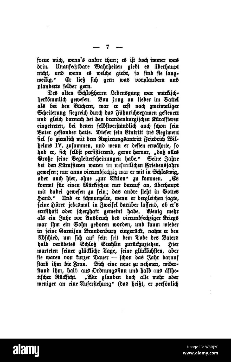 Der Stechlin (Fontane) 007. Banque D'Images