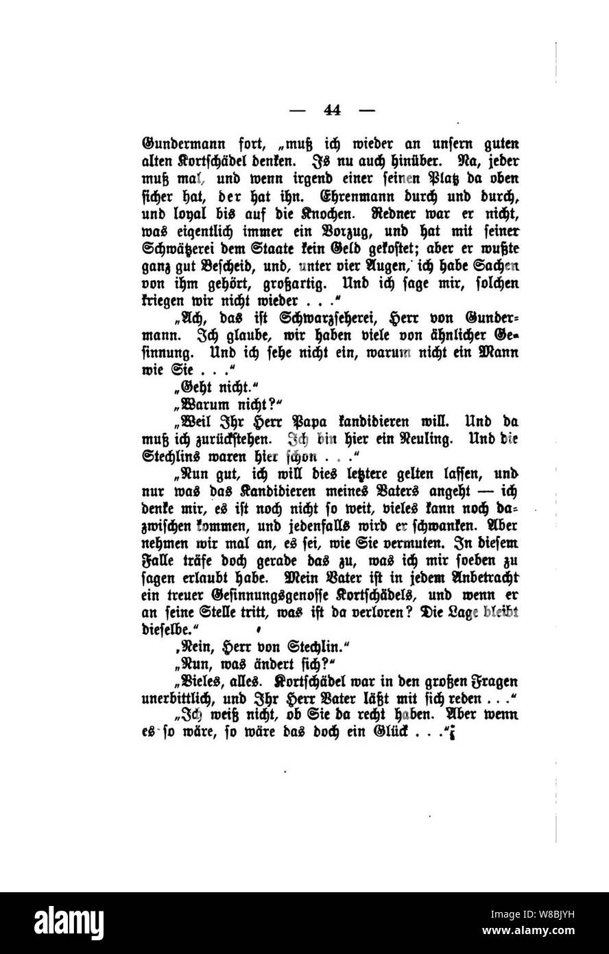 Der Stechlin (Fontane) 044. Banque D'Images