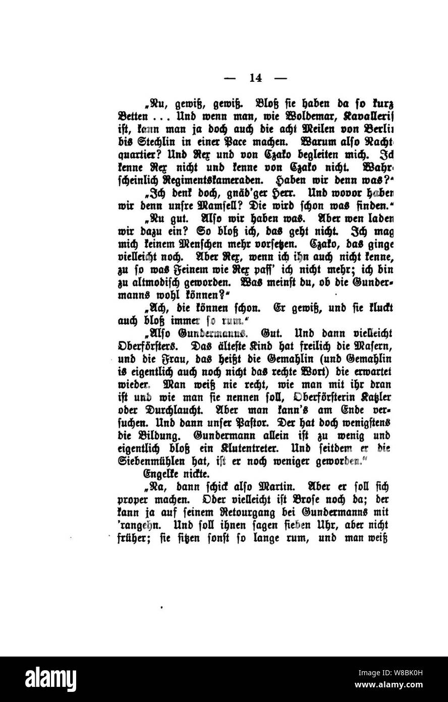 Der Stechlin (Fontane) 014. Banque D'Images