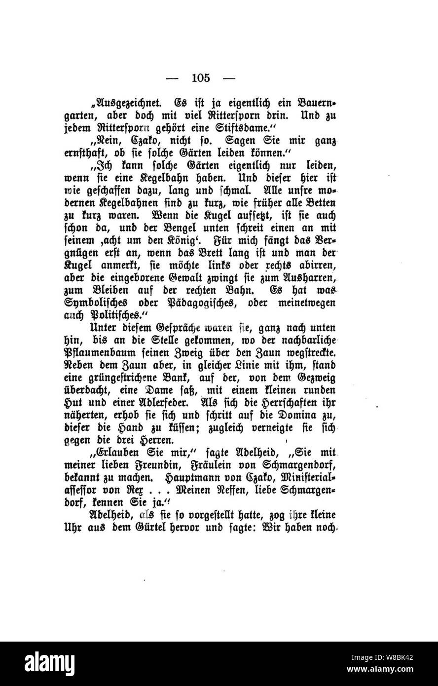 Der Stechlin (Fontane) 105. Banque D'Images