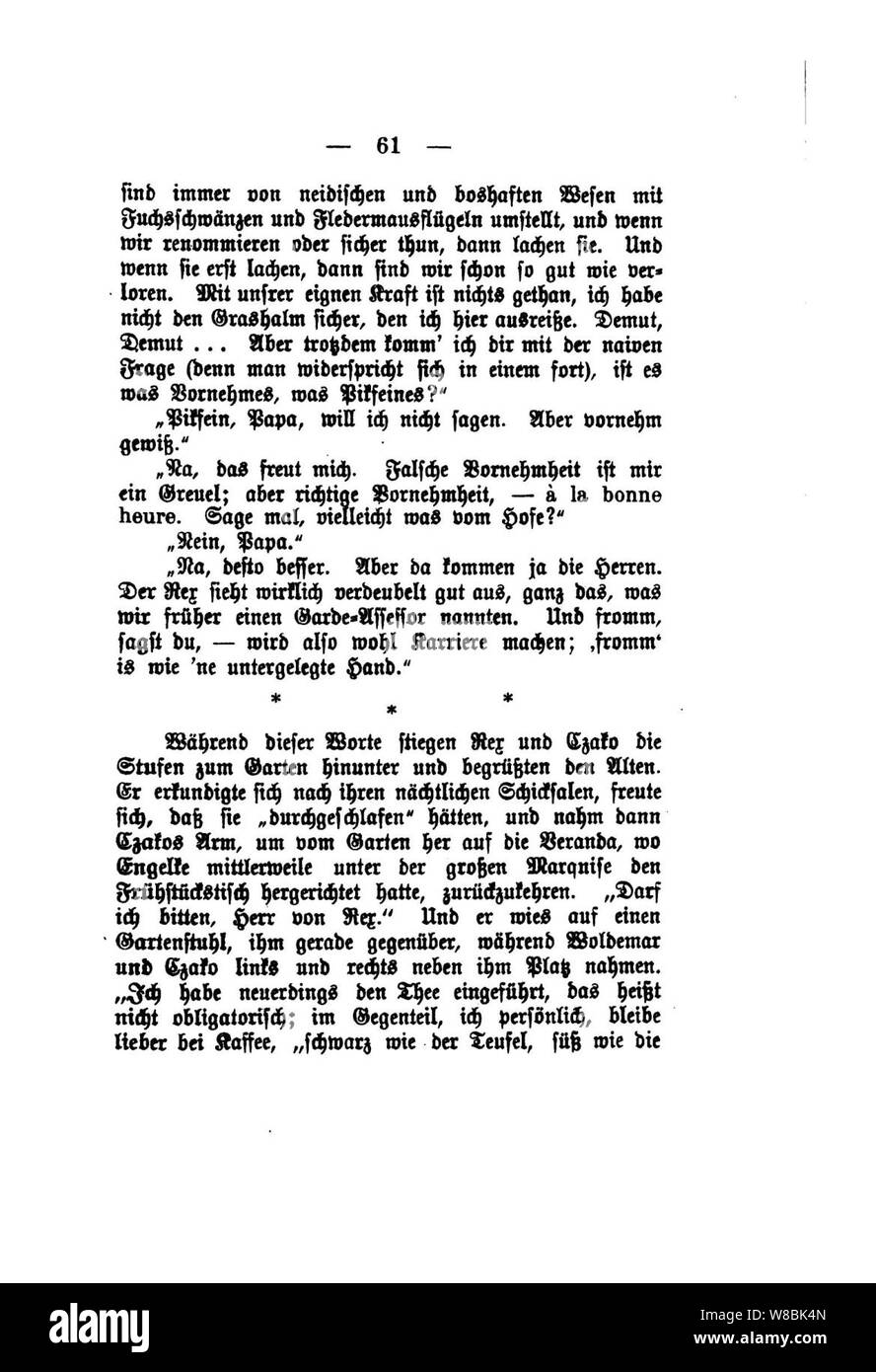 Der Stechlin (Fontane) 061. Banque D'Images