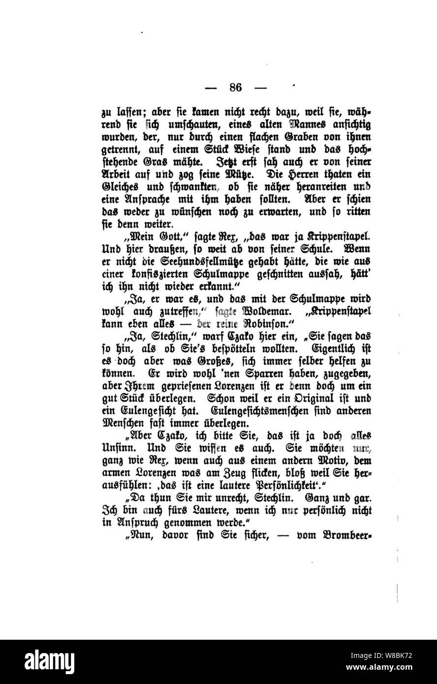 Der Stechlin (Fontane) 086. Banque D'Images