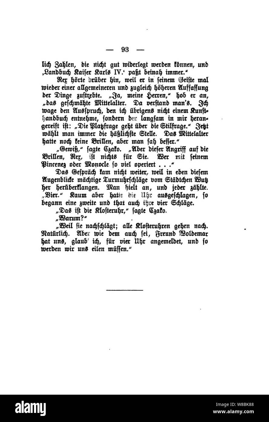 Der Stechlin (Fontane) 093. Banque D'Images