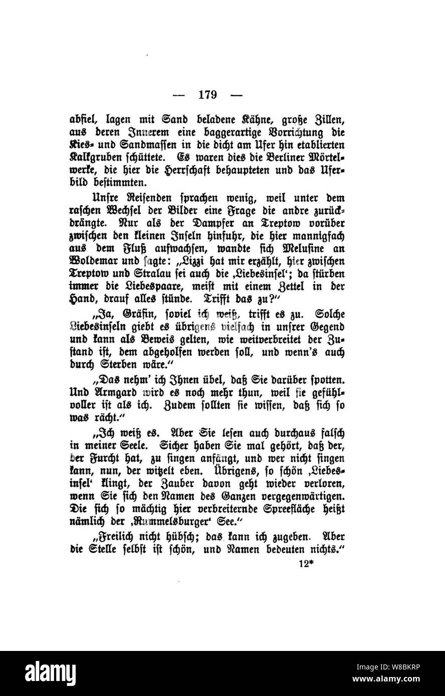 Der Stechlin (Fontane) 179. Banque D'Images