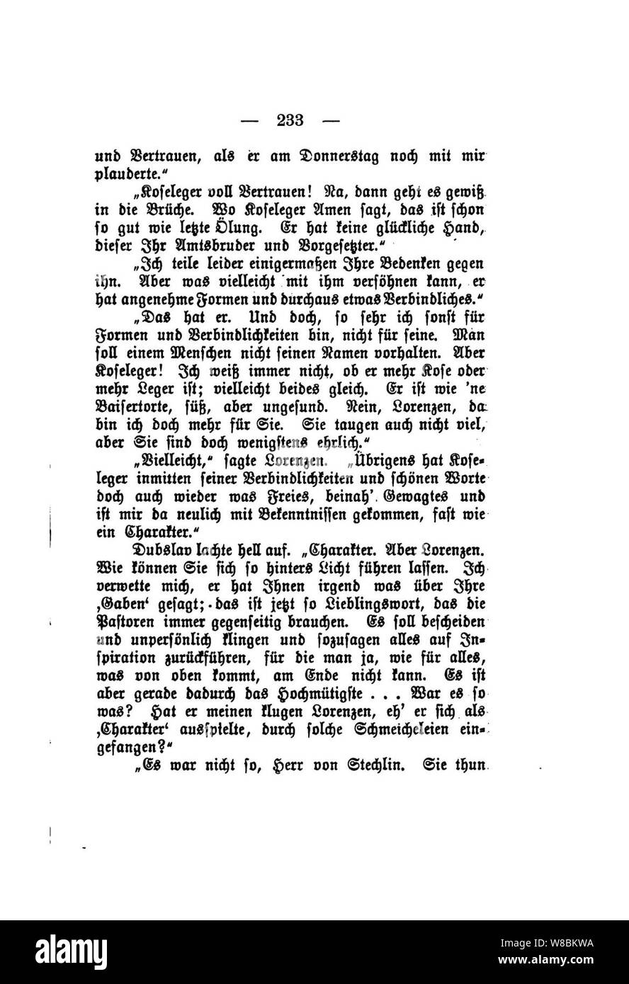 Der Stechlin (Fontane) 233. Banque D'Images