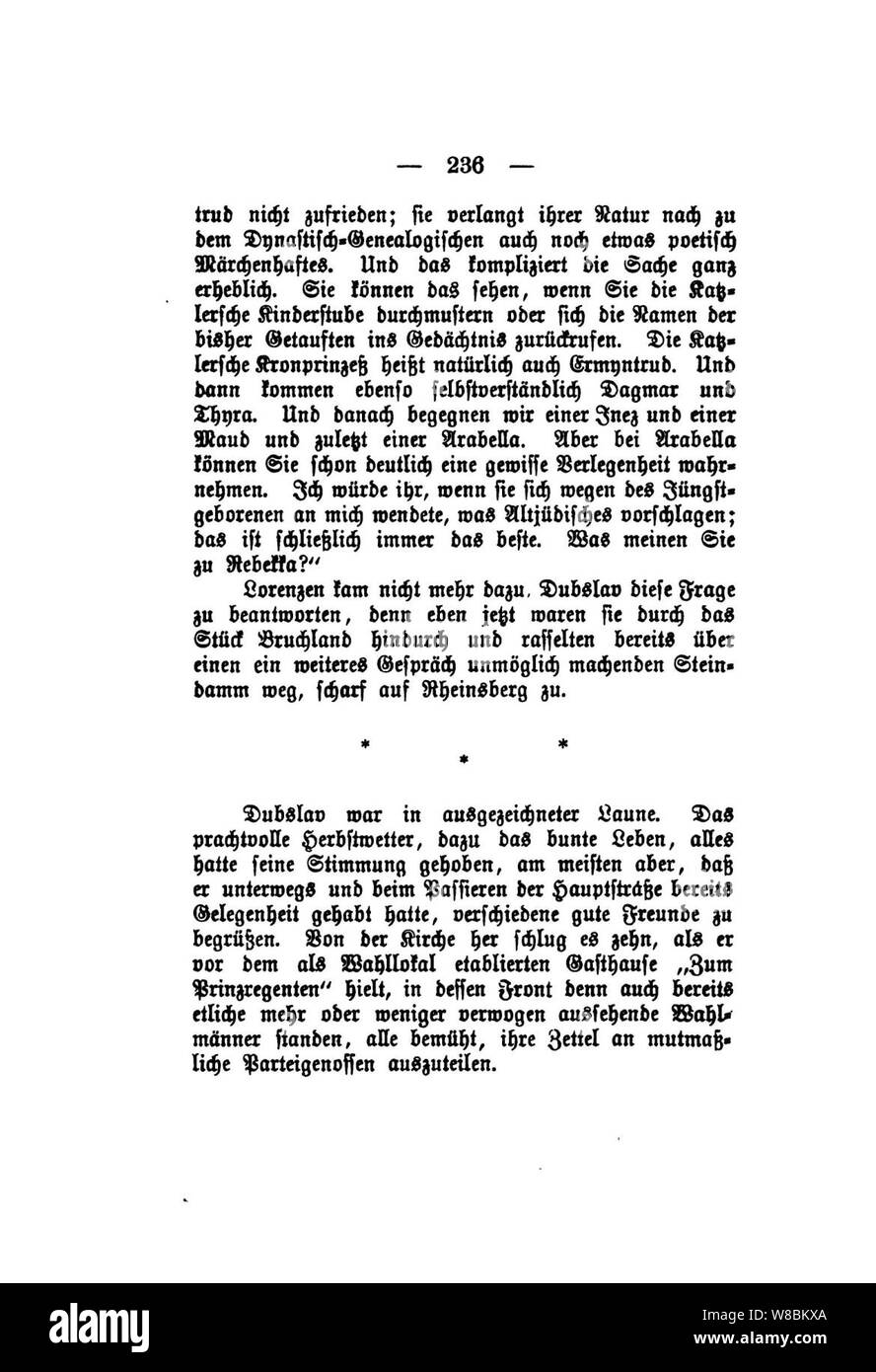 Der Stechlin (Fontane) 236. Banque D'Images