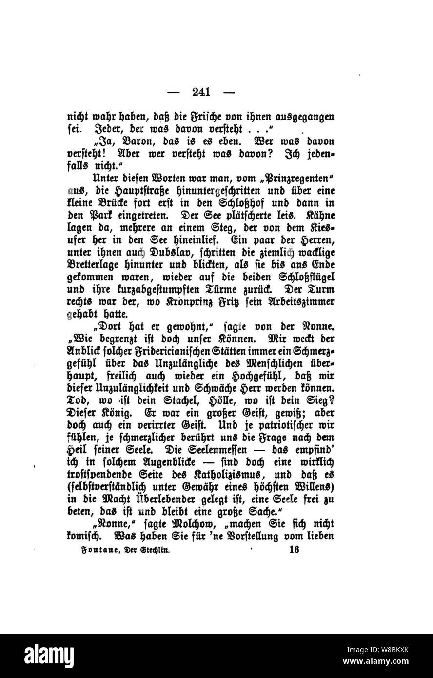 Der Stechlin (Fontane) 241. Banque D'Images