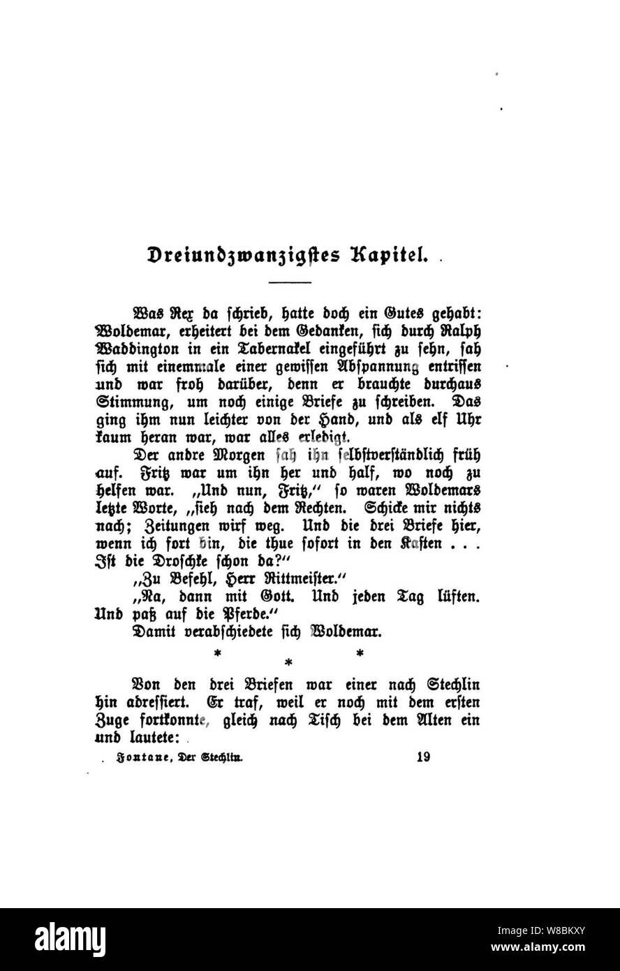 Der Stechlin (Fontane) 289. Banque D'Images