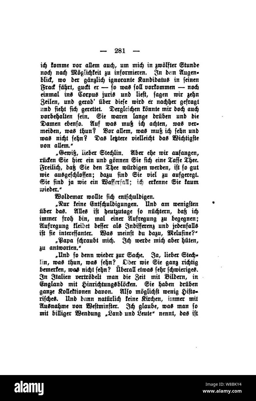 Der Stechlin (Fontane) 281. Banque D'Images