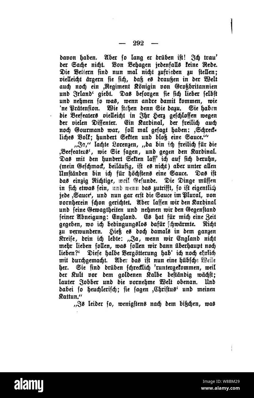 Der Stechlin (Fontane) 292. Banque D'Images