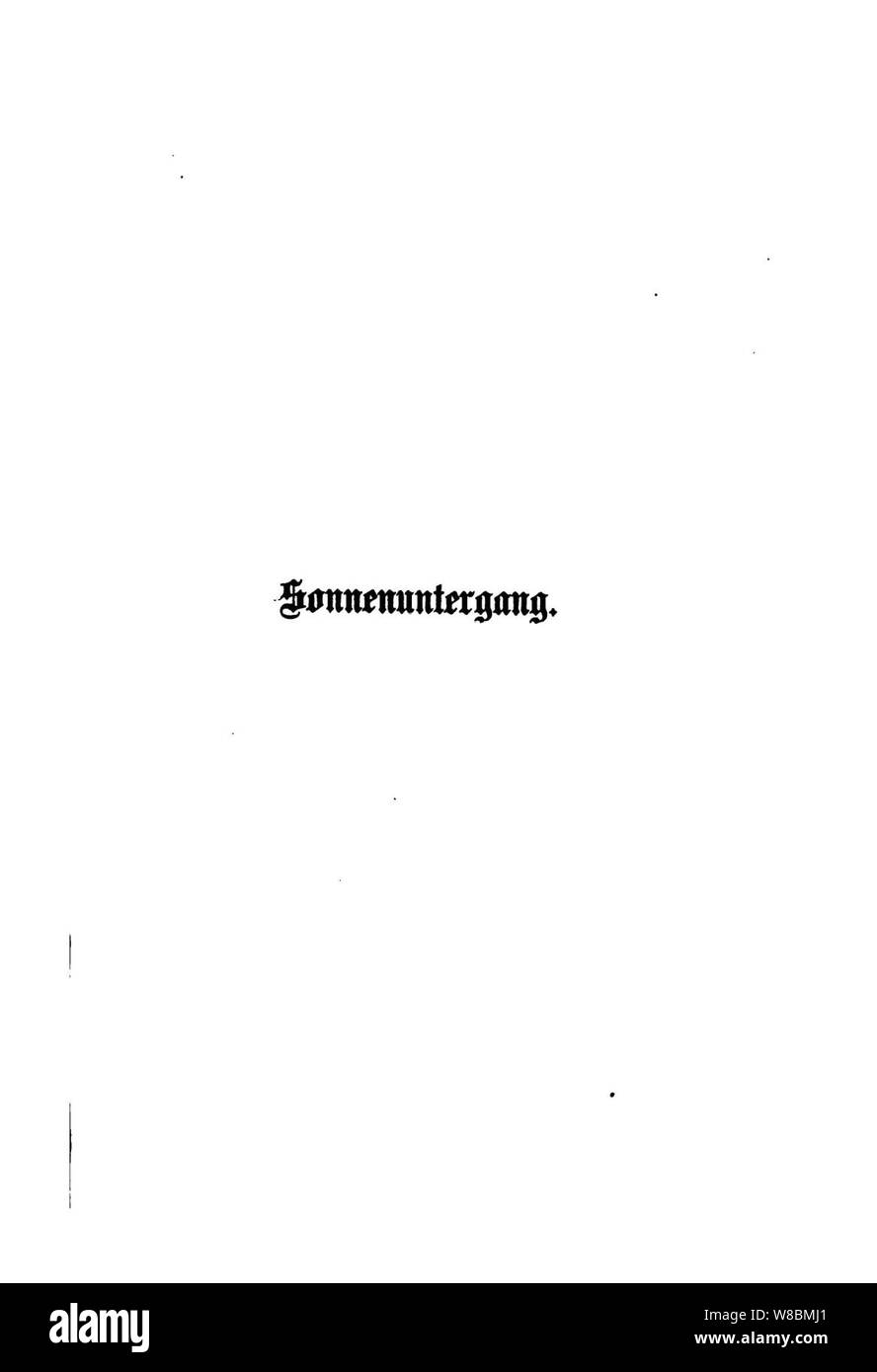 Der Stechlin (Fontane) 409. Banque D'Images