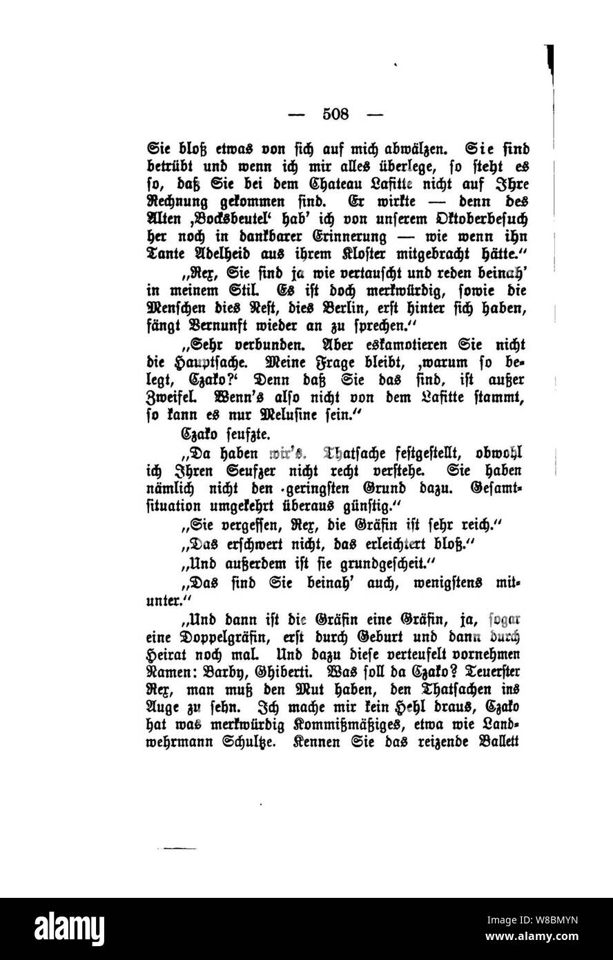 Der Stechlin (Fontane) 508. Banque D'Images