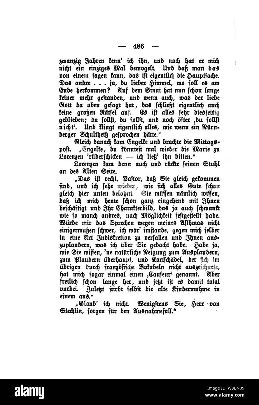 Der Stechlin (Fontane) 486. Banque D'Images