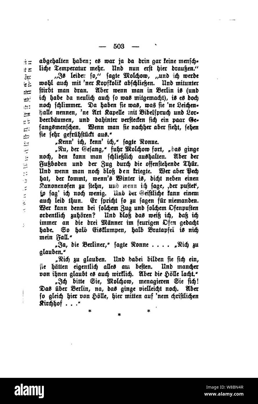 Der Stechlin (Fontane) 503. Banque D'Images