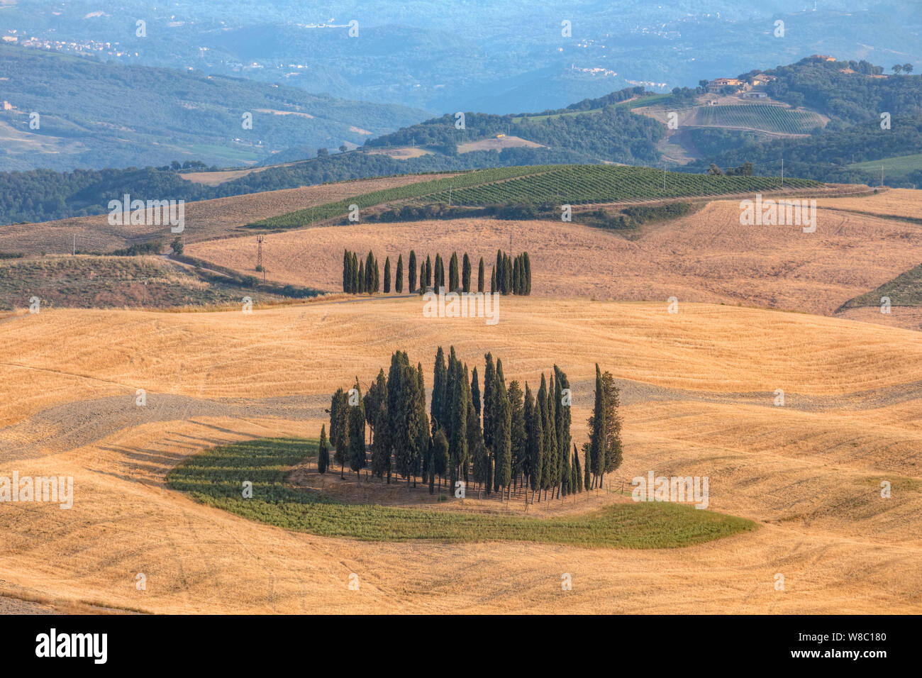 San Quirico, Toscane, Italie, Europe Banque D'Images