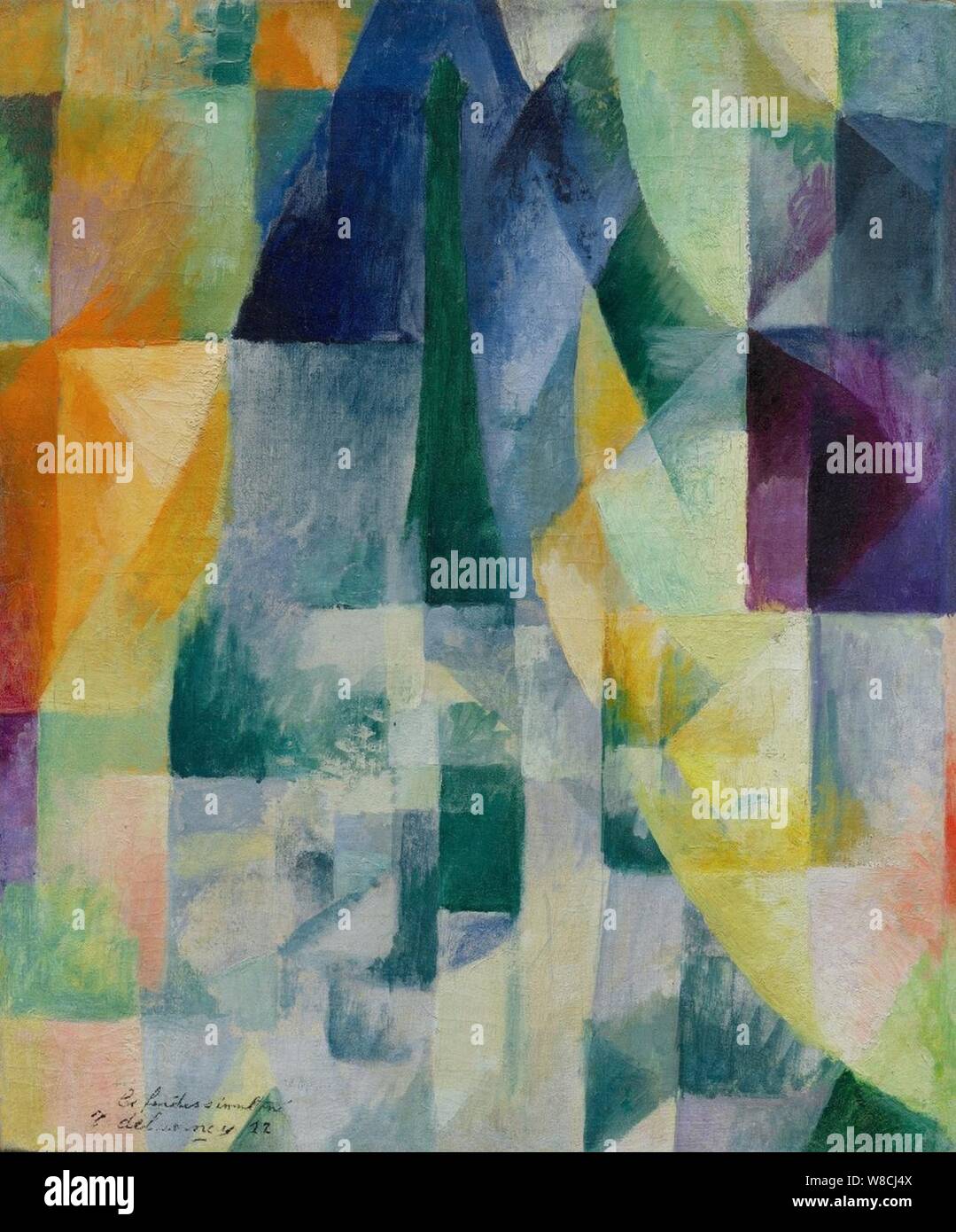 Robert Delaunay - Windows simultanée (2ème Motif, 1ère partie) - 1912 Banque D'Images