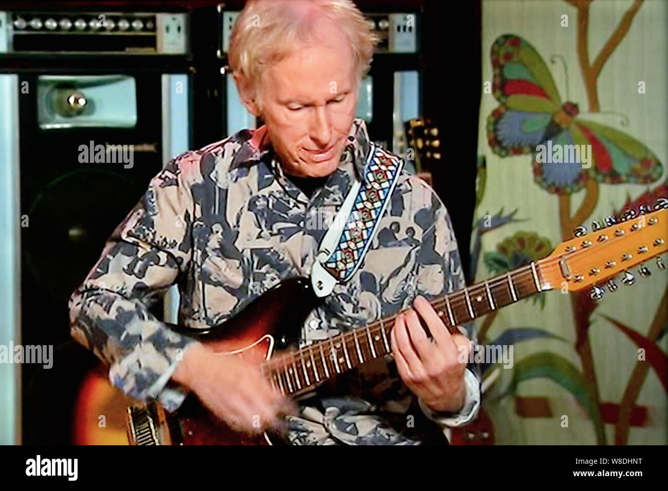 Robby Krieger-guitariste et chanteur du groupe de rock les portes Banque D'Images