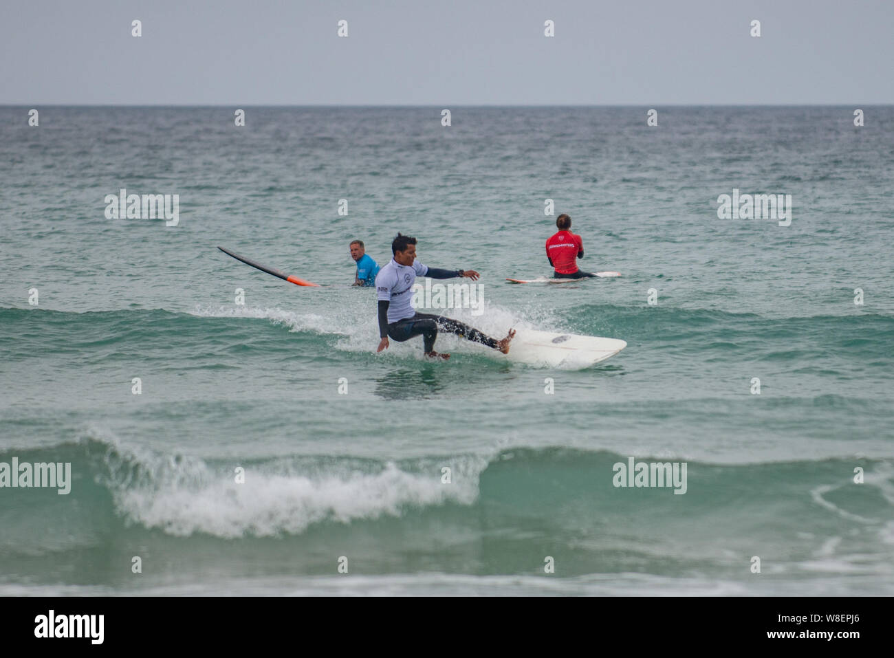 Compétition de Surf Boardmasters 2019 Banque D'Images