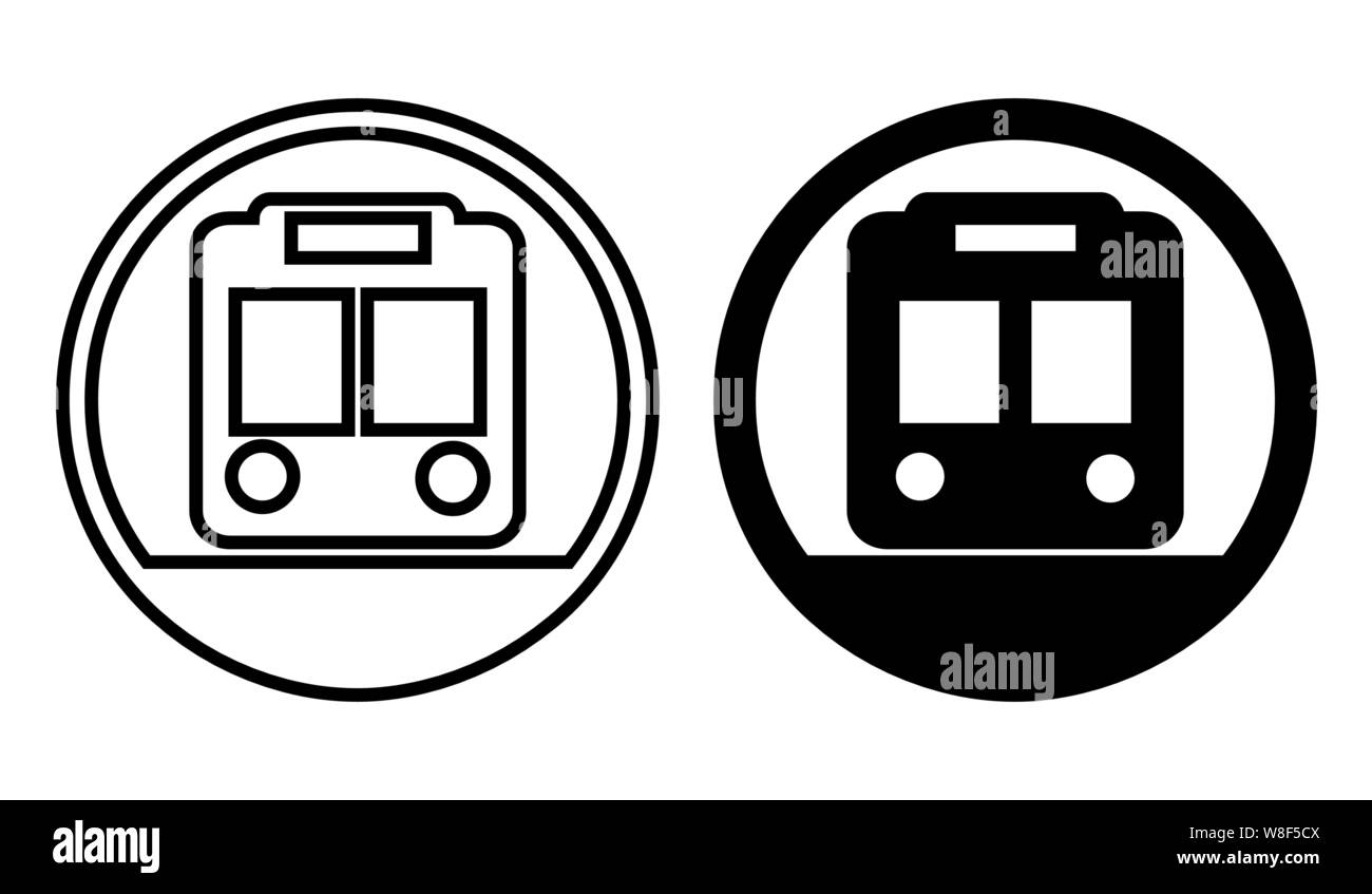 Un ensemble d'icônes Metro noir et blanc Illustration de Vecteur