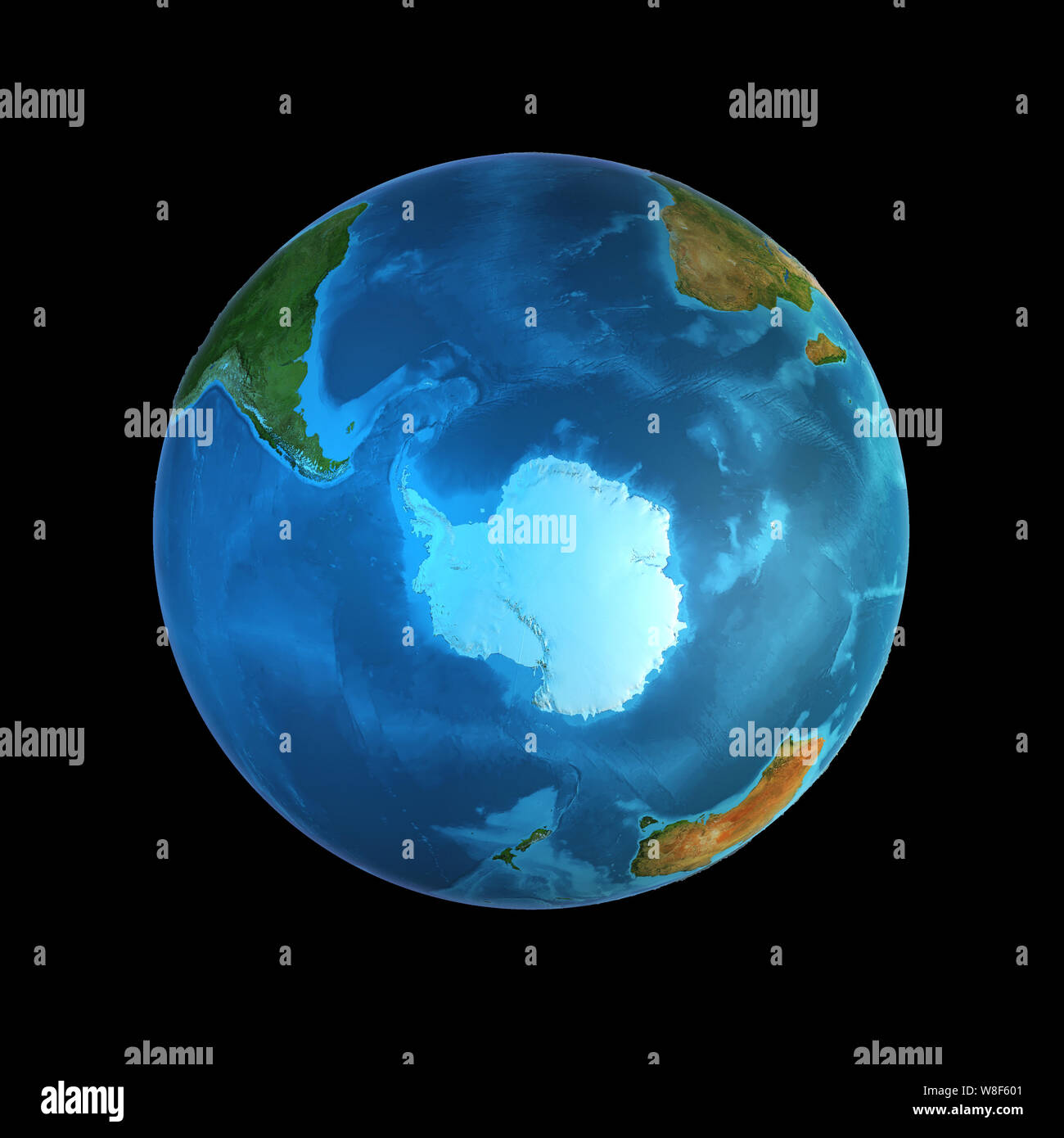 Planète autour de l'animation globale de la terre Banque D'Images