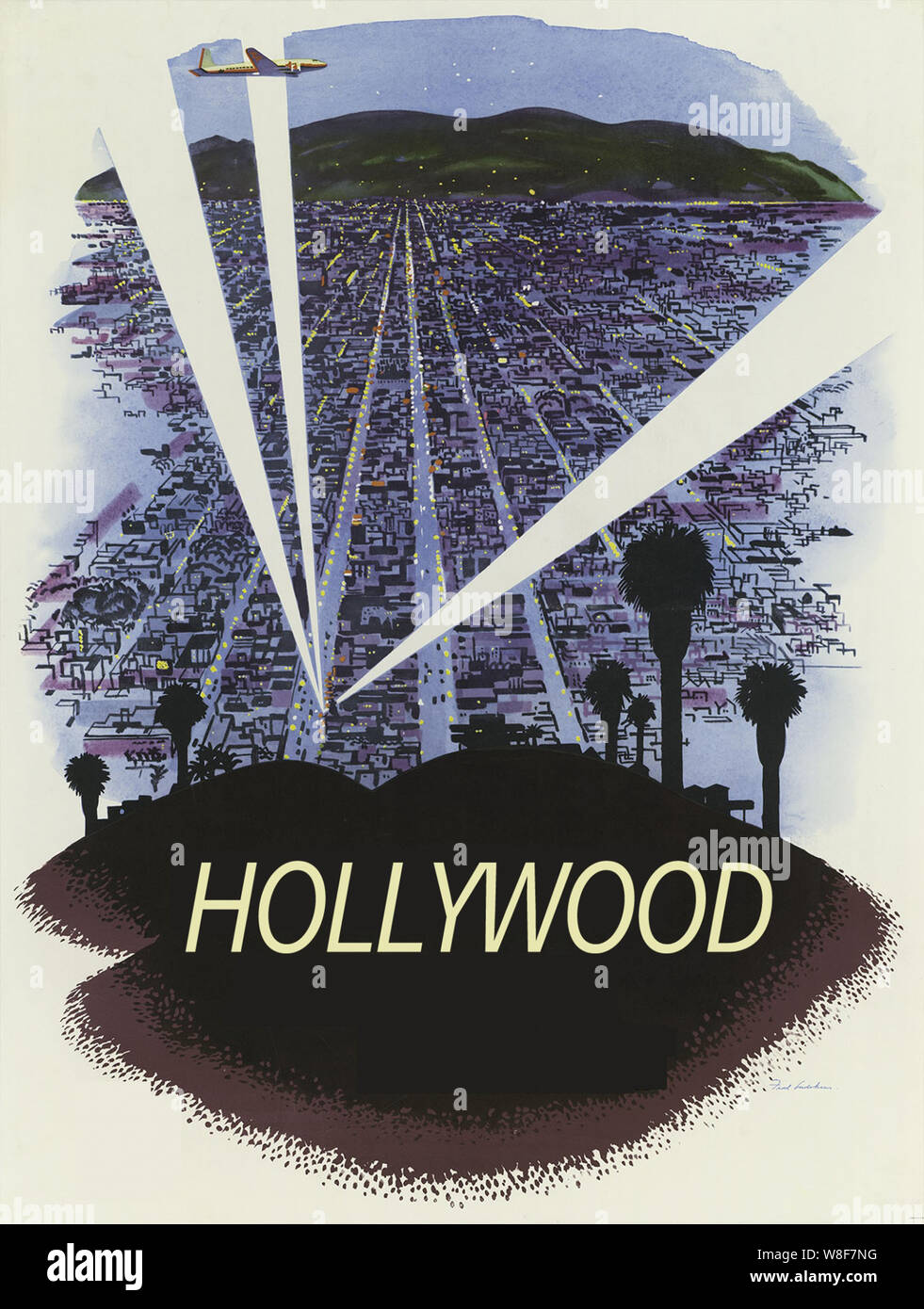 L'art de l'affiche d'hollywood Banque D'Images