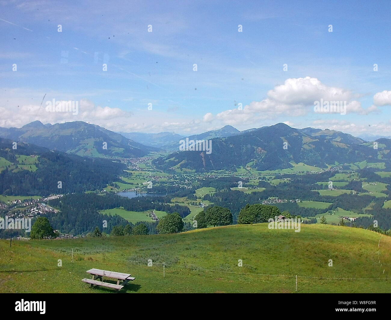 Vue de Kitzbuheler Horn, Kitzbühel, Tyrol, Autriche Banque D'Images