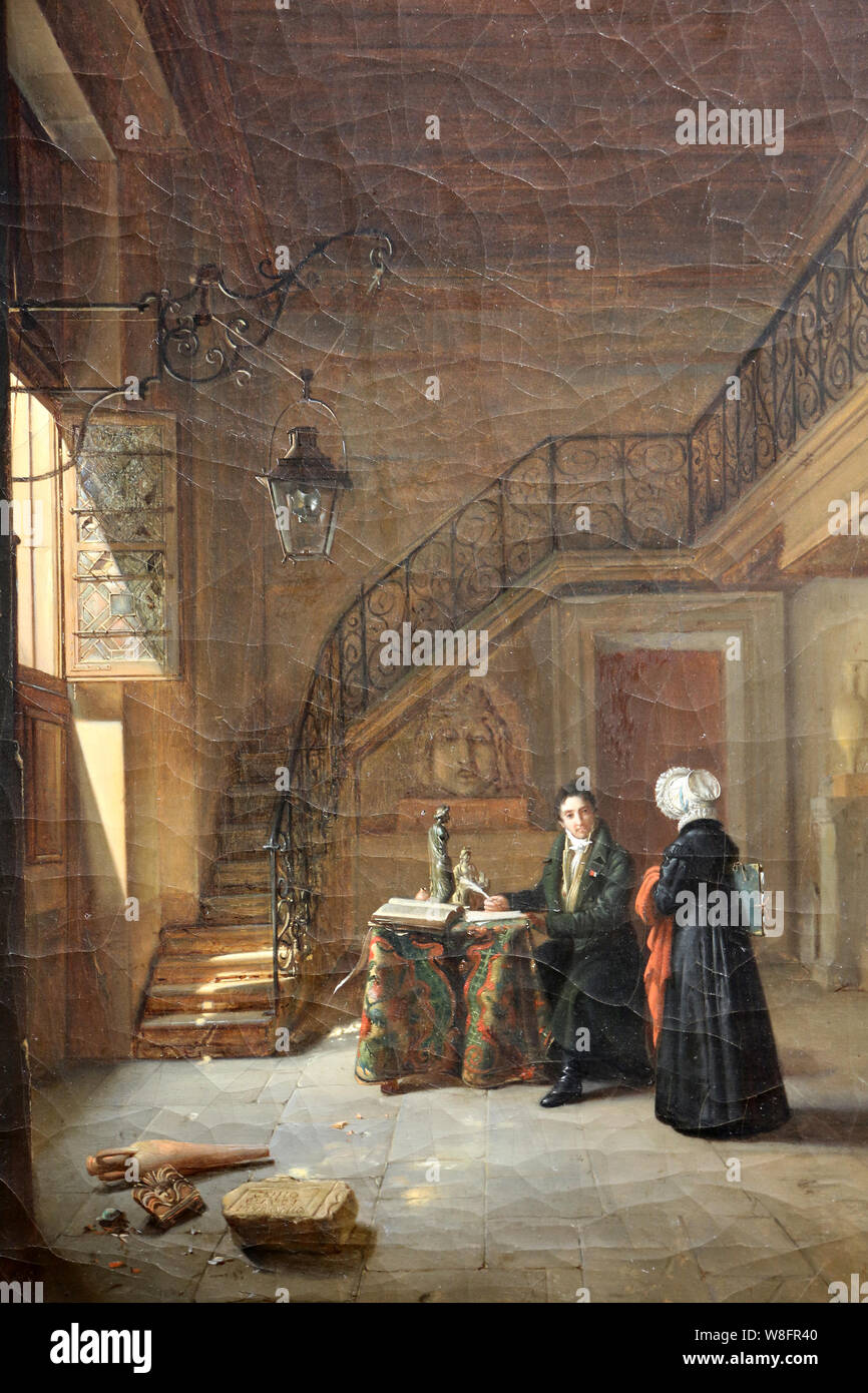 Portrait de François Artaut. 1819. Michel-Philibert Genod. Huile sur toile. Inv. 989,40. Musée du monastère royal de Brou. Bourg-en-Bresse. Banque D'Images Portrait de François Artaut. 1819. Michel-Philibert Genod. Huile sur toile. Inv. 989,40. Musée du monastère royal de Brou. Bourg-en-Bresse. Banque D'Images