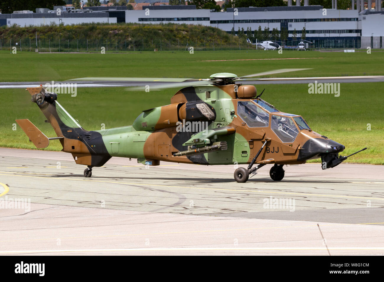 LE BOURGET PARIS - 21 juin 2019 - Armée française Airbus Eurocopter EC-665 hélicoptère d'attaque Tigre au Bourget. Banque D'Images