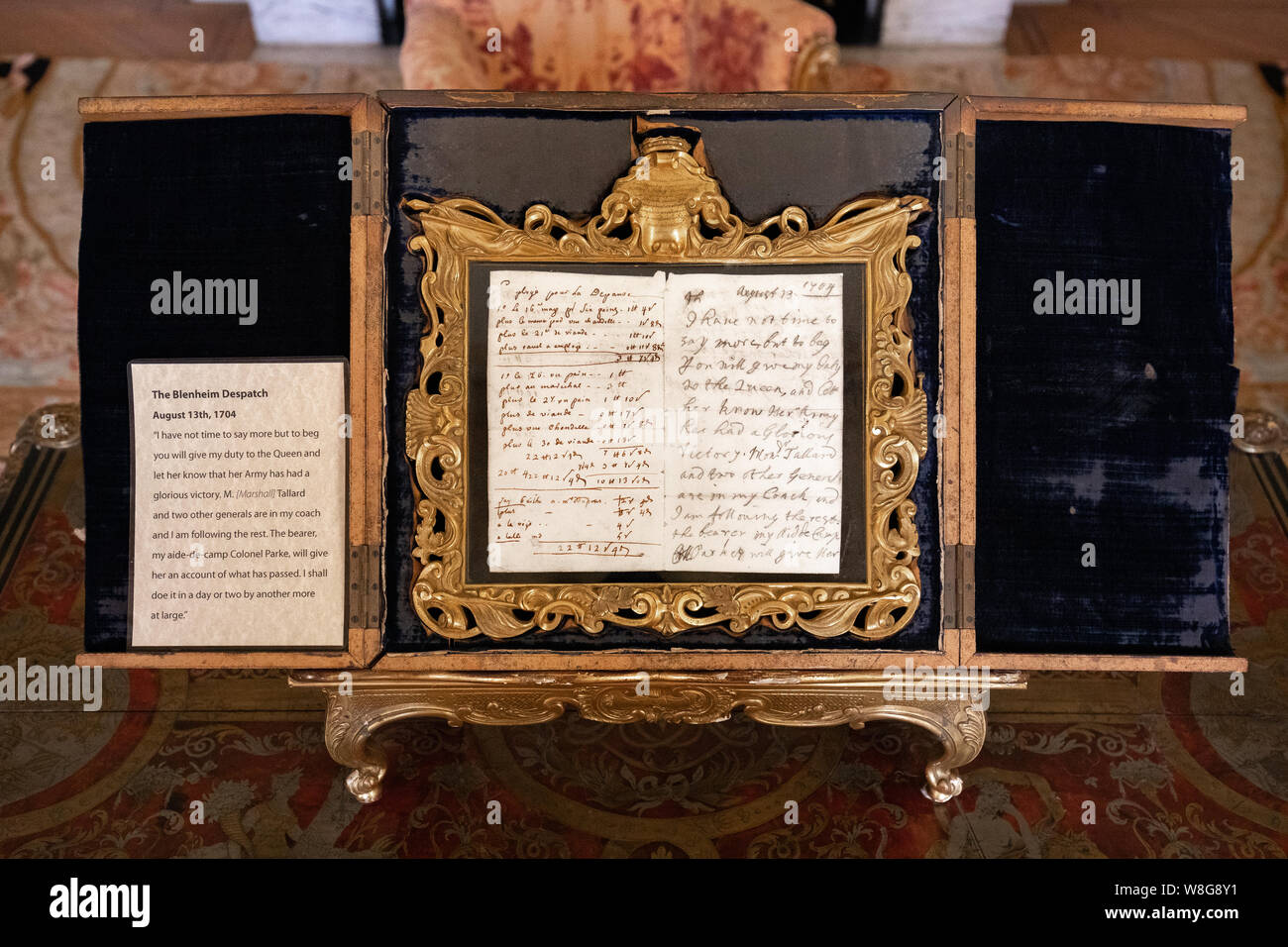 L'expédition de Blenheim, Blenheim Palace Banque D'Images