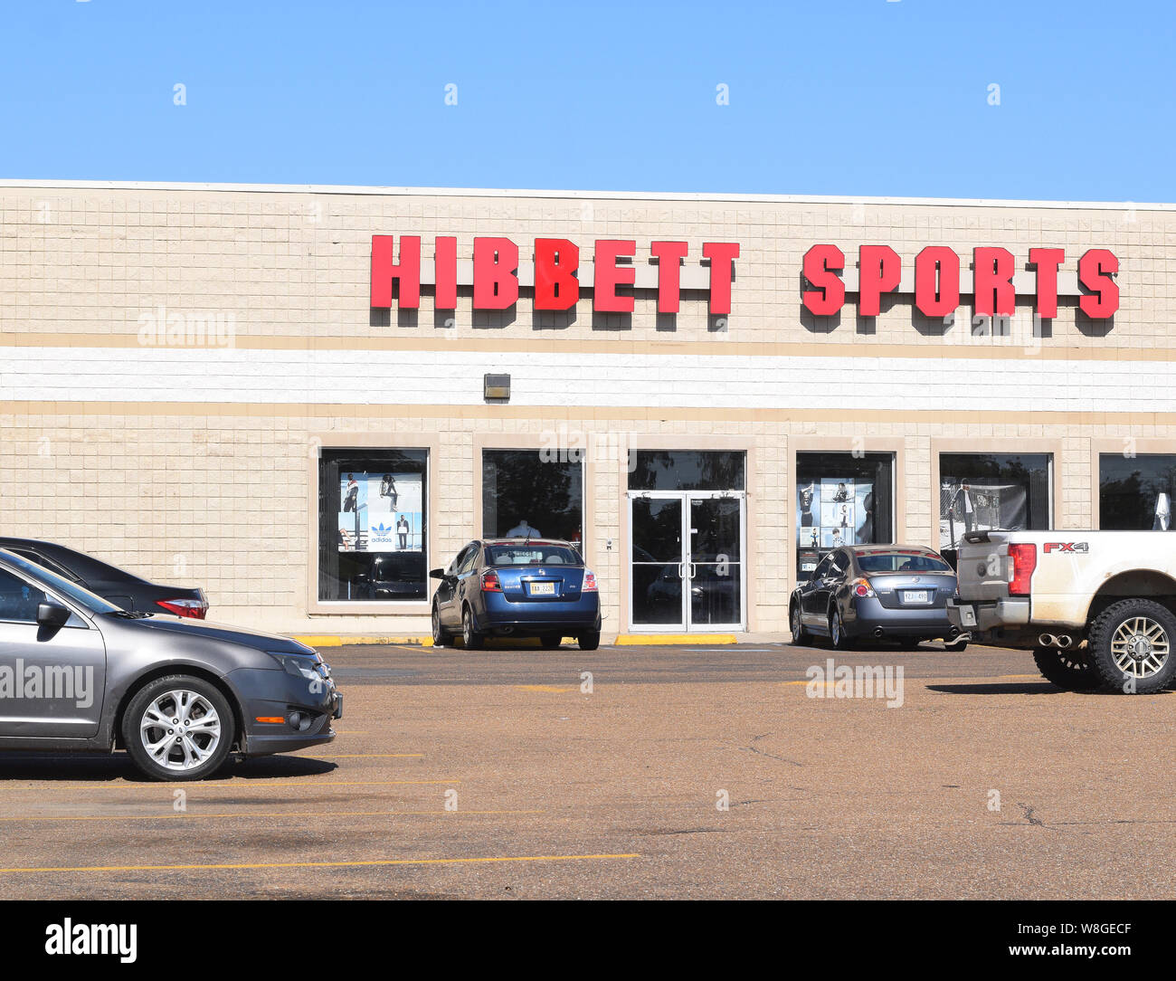 Hibbett Sports Store Front dans la région de Yazoo City Mississippi Banque D'Images