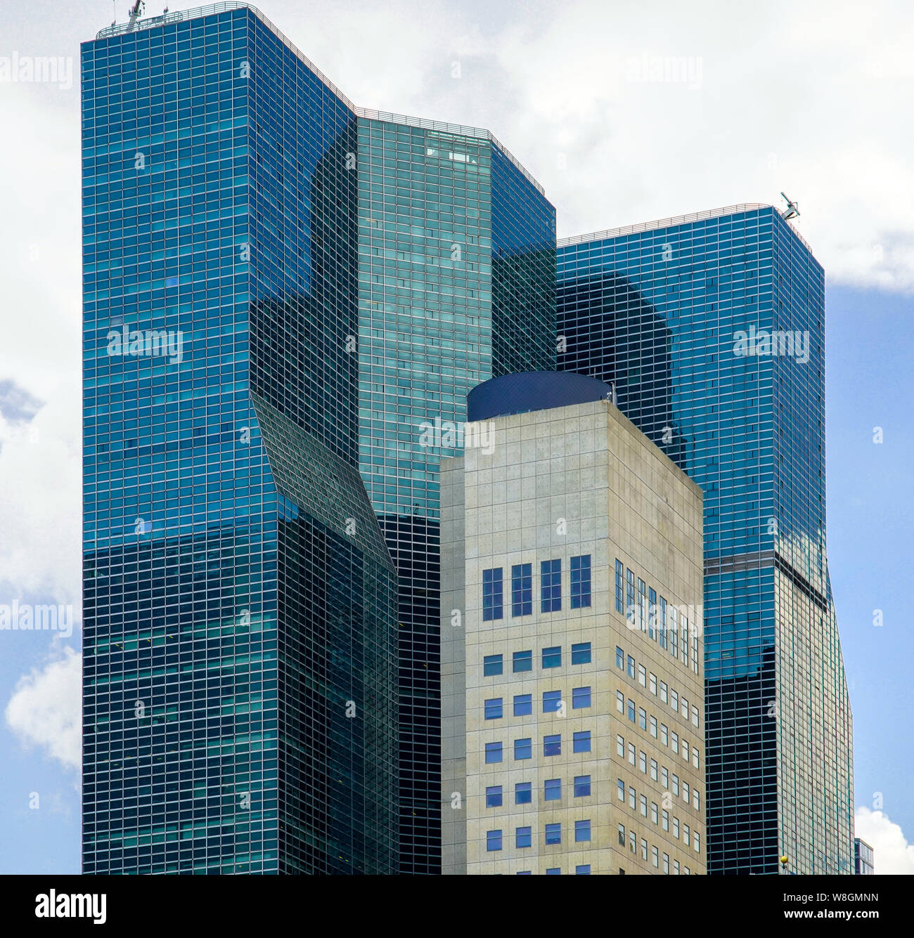 United Nations Plaza et Mission des États-Unis auprès de l'immeuble des Nations Unies, Manhattan, New York, USA. Banque D'Images