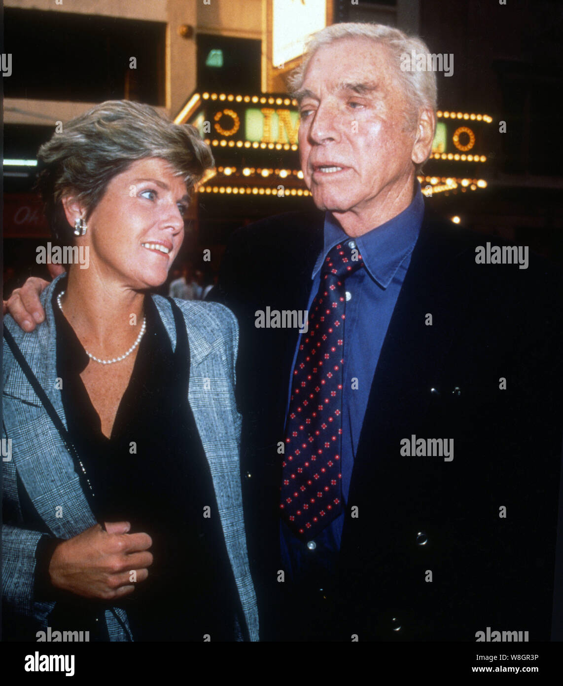 Burt Lancaster Susan Scherer, 1988, photo de Michael Ferguson/PHOTOlink/MediaPunch Banque D'Images