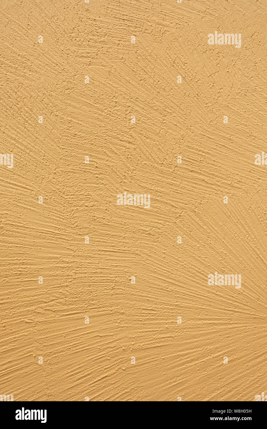 Détail d'une texture mur jaune Banque D'Images