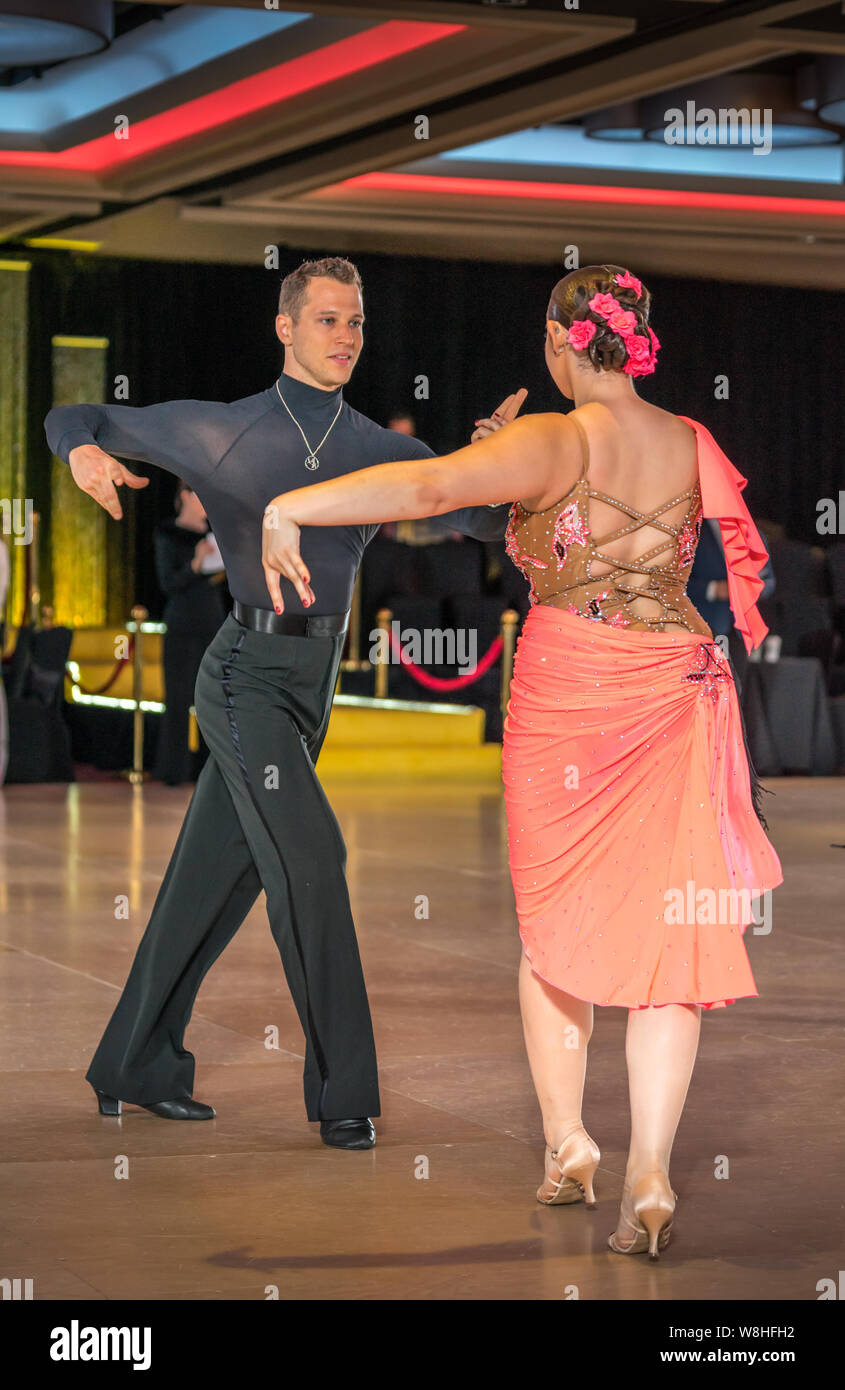 New York, NY USA - Aug 2, 2019. Championnat de Danse à NYC Empire. Banque D'Images