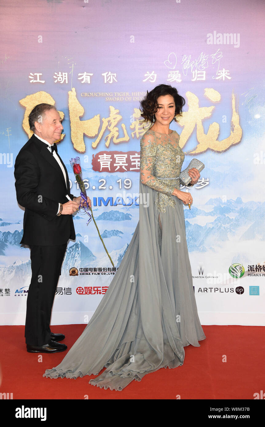 Jean todt and michelle yeoh Banque de photographies et d’images à haute ...