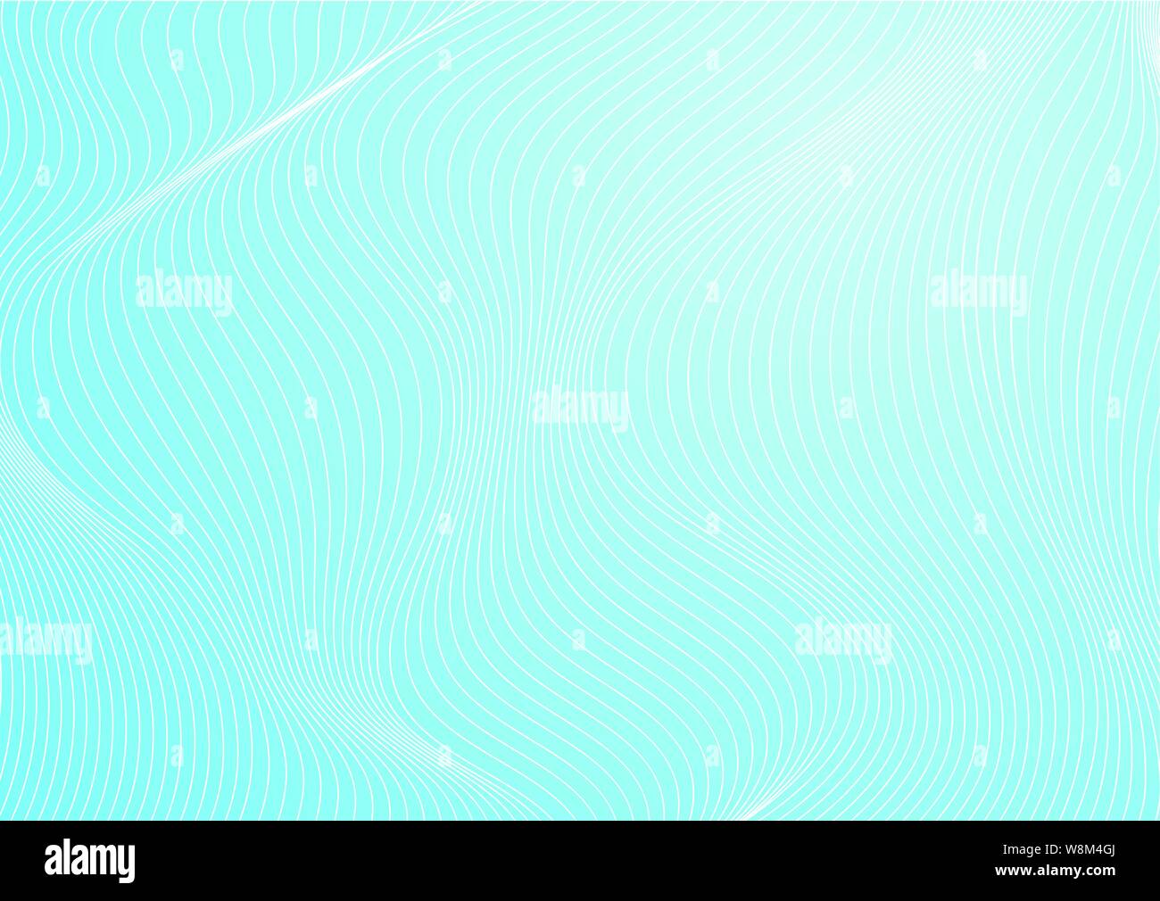 Abstract light blue - 3d arrière-plan géométrique de la réfraction des vagues. Tech design vectoriel Illustration de Vecteur