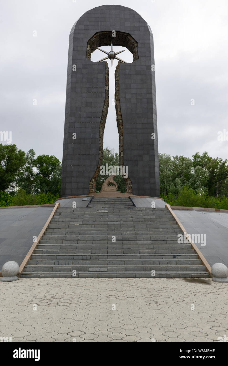 Le « plus élevés que la mort' Memorial à Semey, Kazakhstan Banque D'Images