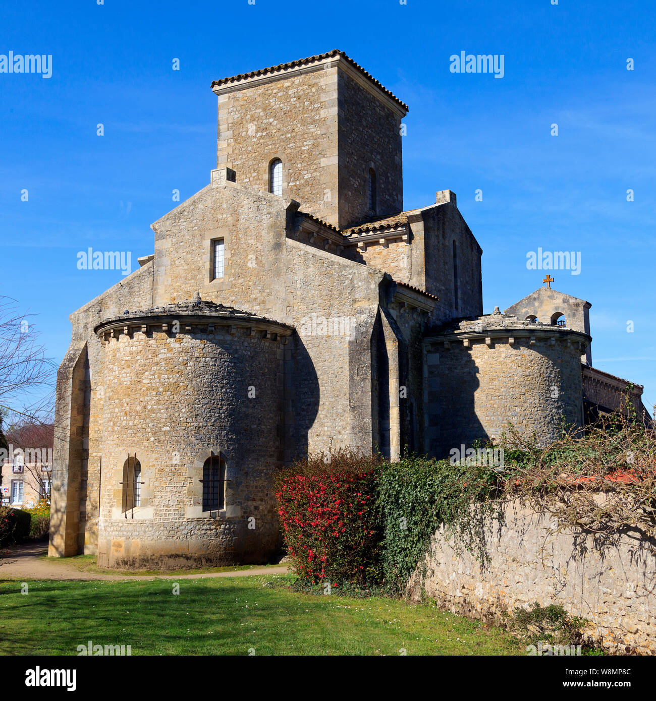 9e siècle, l'Oratoire carolingien de germigny-des-Prés, la Loiret, France Banque D'Images 9e siècle, l'Oratoire carolingien de germigny-des-Prés, la Loiret, France Banque D'Images