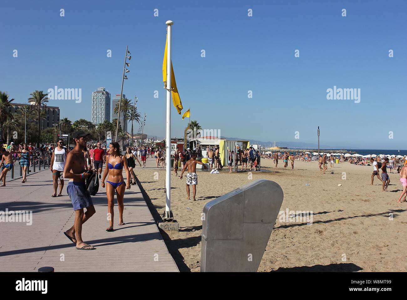 Barcelone Espagne Plages , plus belles plages de Barcelone Espagne Photo Stock Alamy