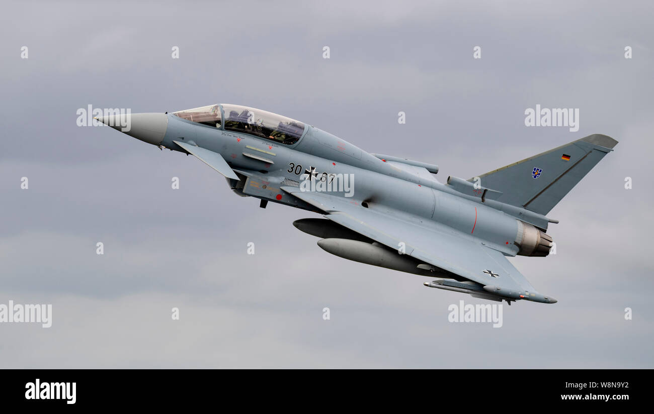 Eurofighter EF-2000 Typhoon allemand au Royal International Air Tattoo 2019 Banque D'Images
