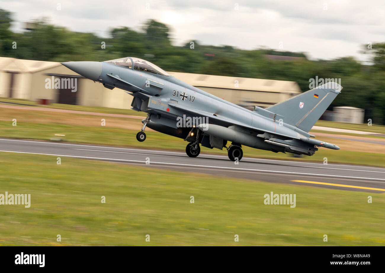 Eurofighter EF-2000 Typhoon allemand au Royal International Air Tattoo 2019 Banque D'Images